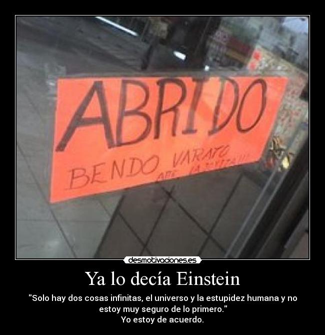 Ya lo decía Einstein - 