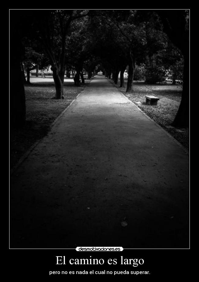 El camino es largo -