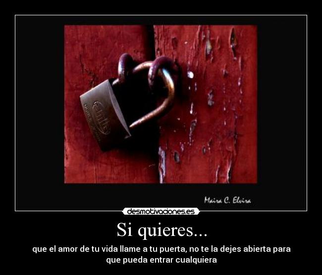 Si quieres... -