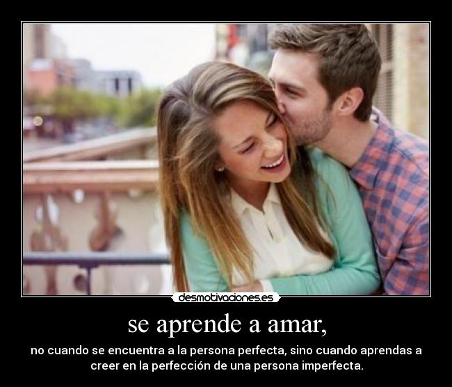 se aprende a amar, - 