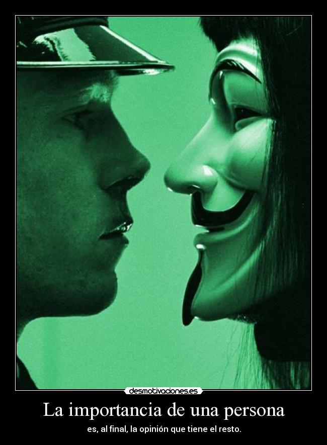 La importancia de una persona -