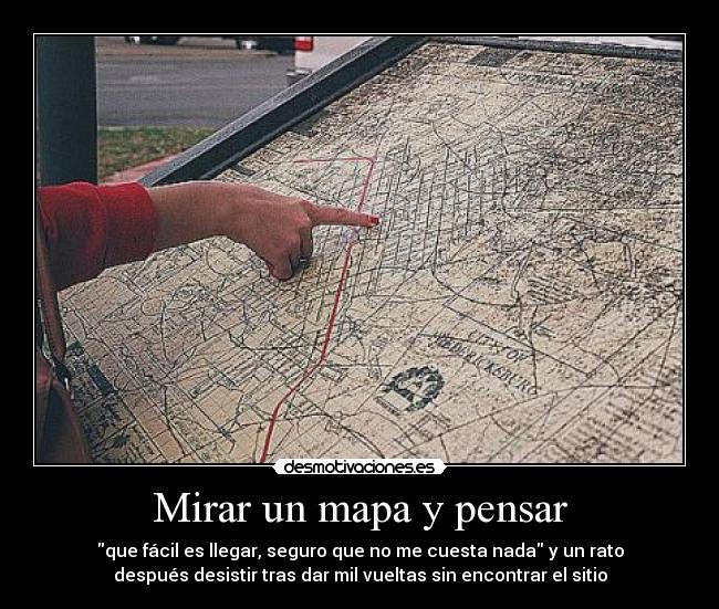 Mirar un mapa y pensar - 