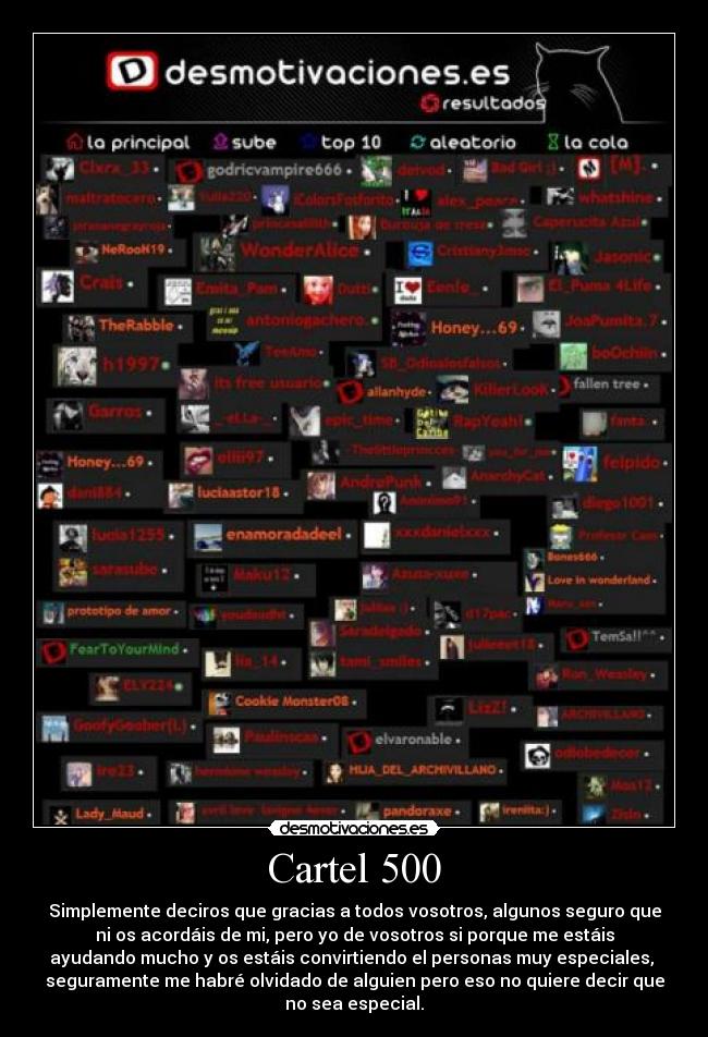 Cartel 500 -