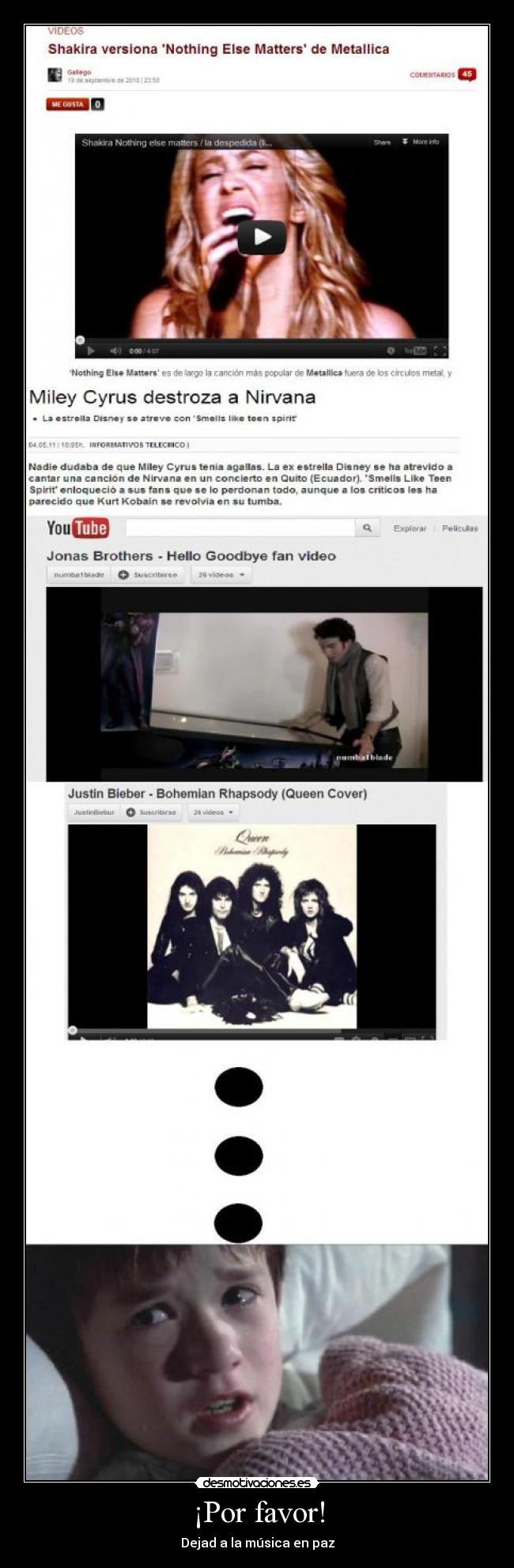 ¡Por favor! - Dejad a la música en paz