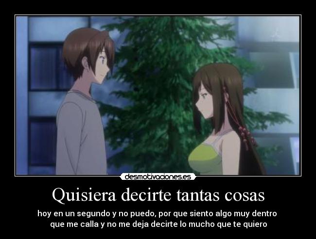 Quisiera decirte tantas cosas - 