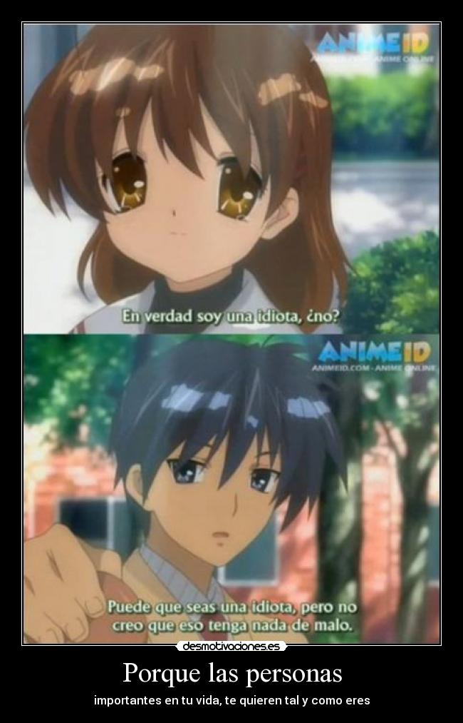 Porque las personas -