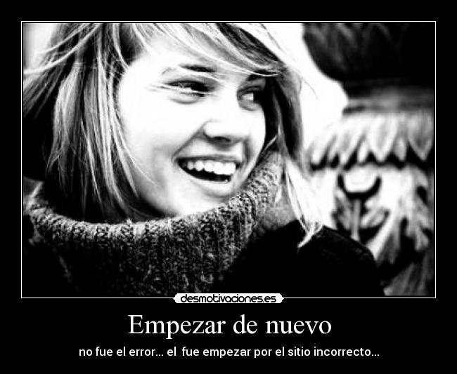 Empezar de nuevo - 