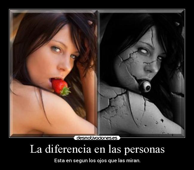 La diferencia en las personas - 