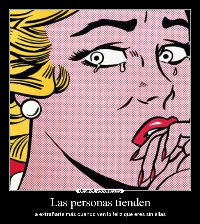 Las personas tienden -