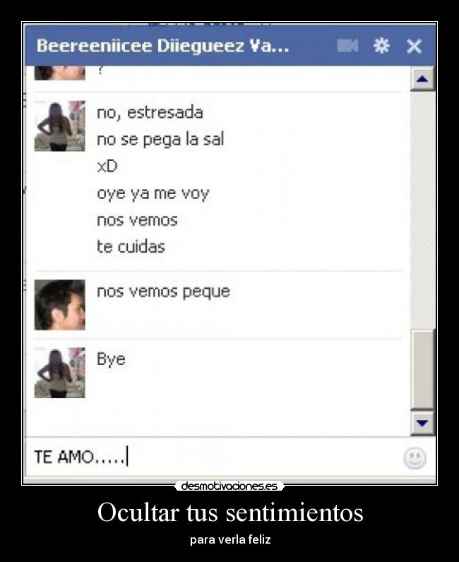 Ocultar tus sentimientos - 