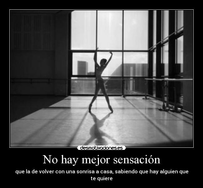 No hay mejor sensación -