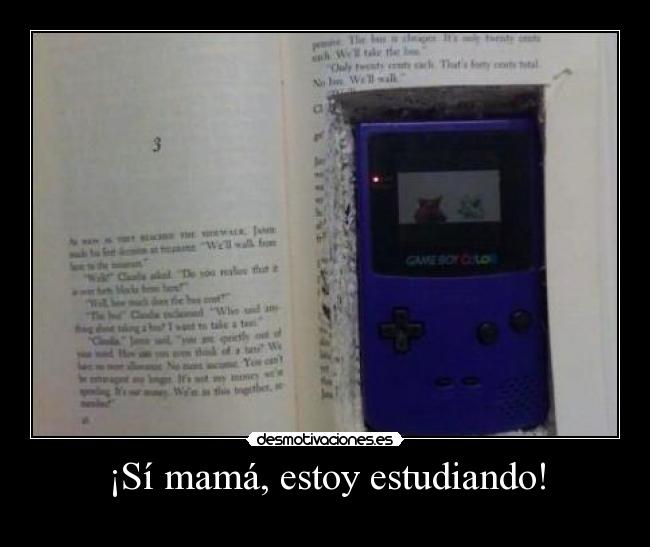 ¡Sí mamá, estoy estudiando! - 