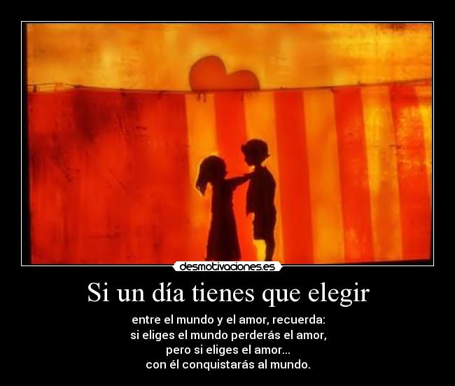 Si un día tienes que elegir - 