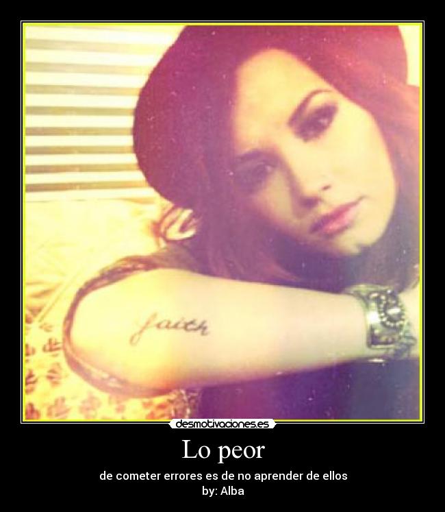 carteles peor cometer errores desmotivaciones