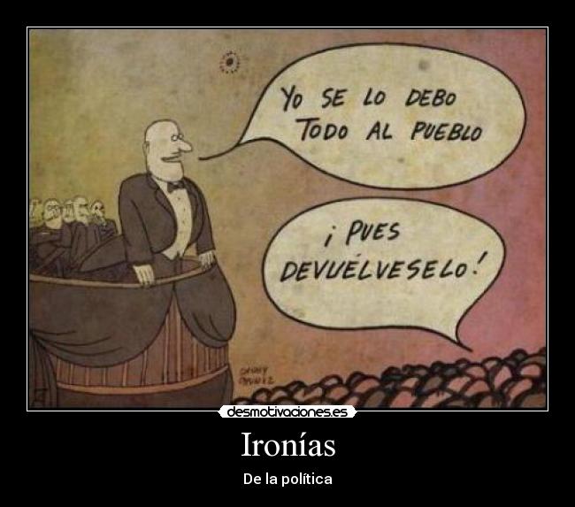 Ironías - De la política