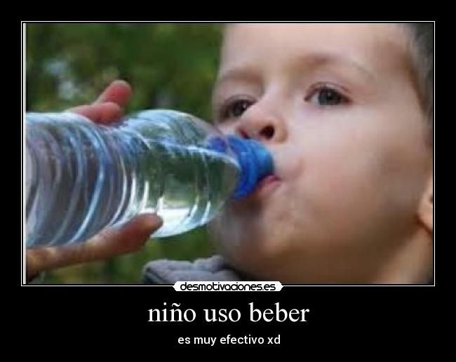 niño uso beber - 