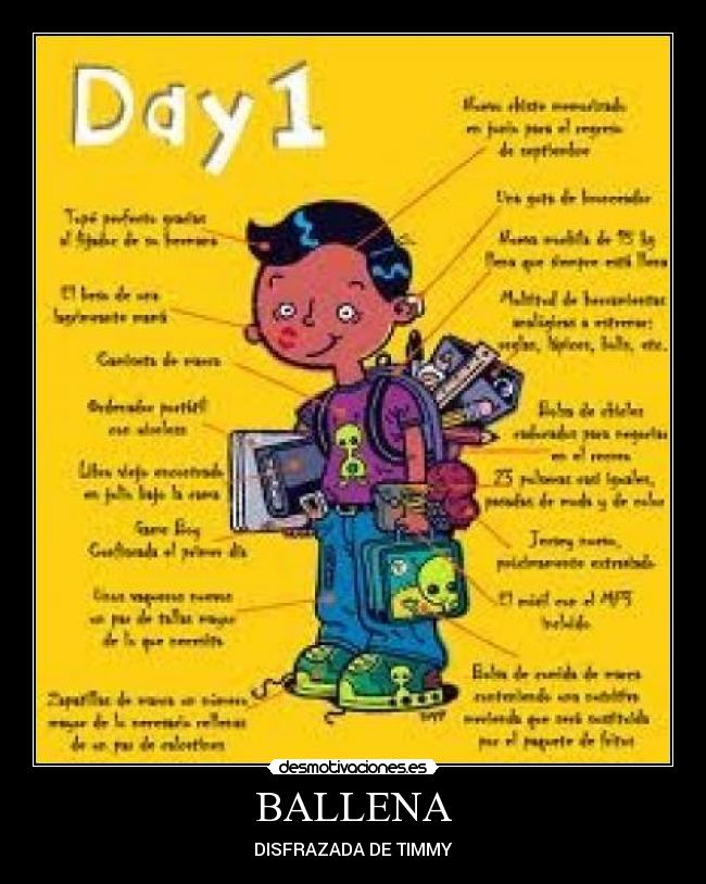 BALLENA - DISFRAZADA DE TIMMY