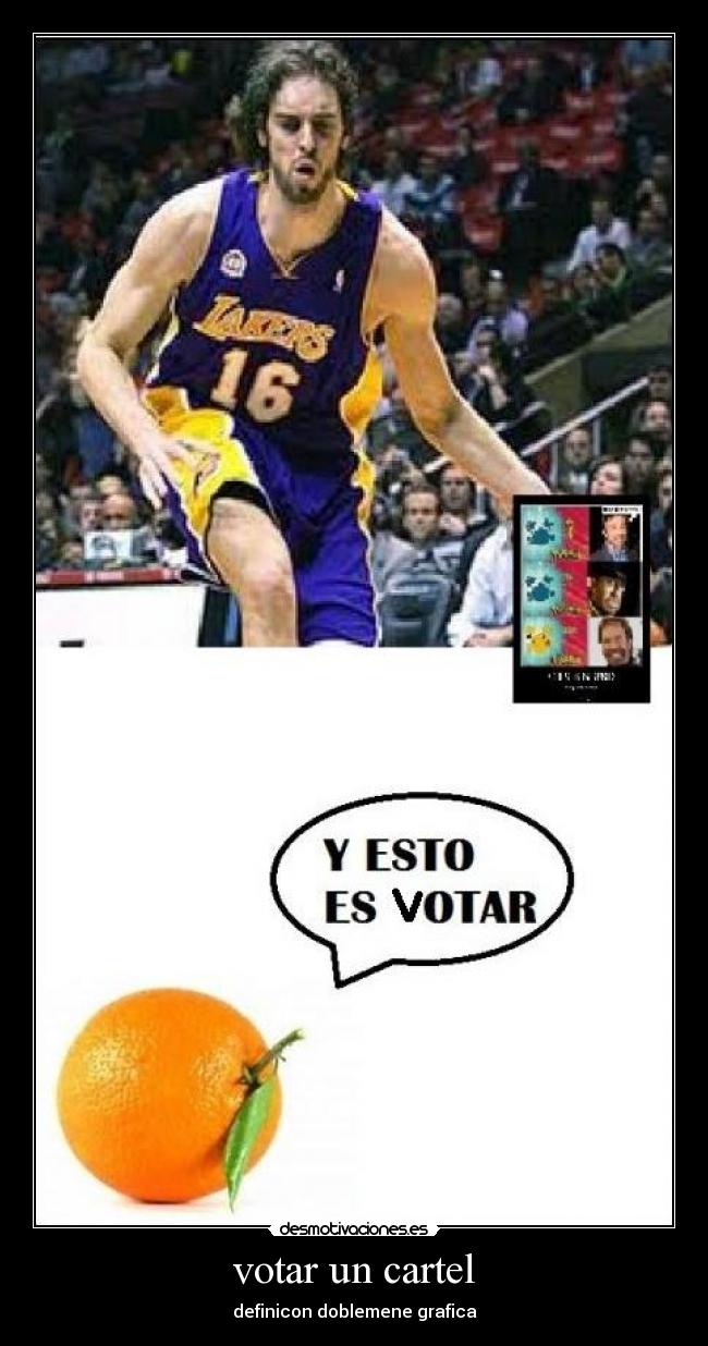 votar un cartel - definicon doblemene grafica