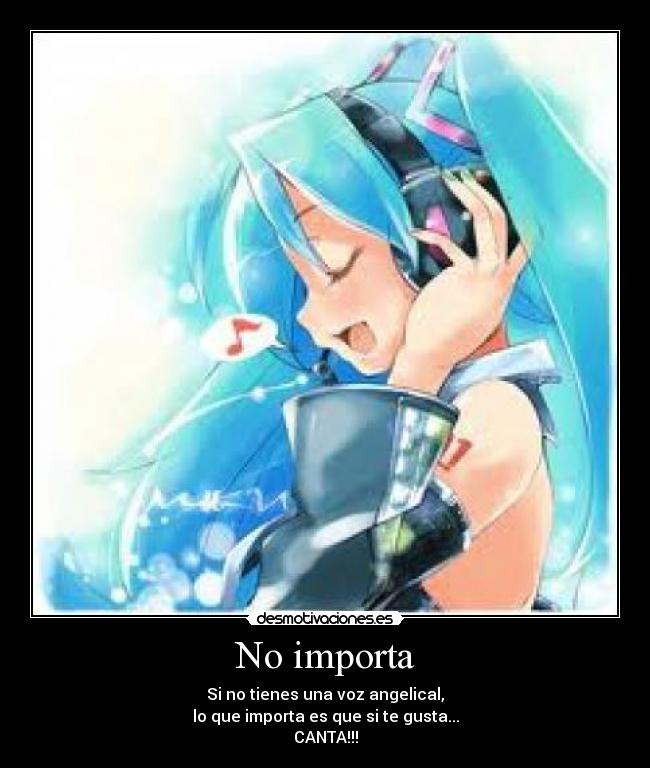 carteles hatsune miku gusta canta desmotivaciones