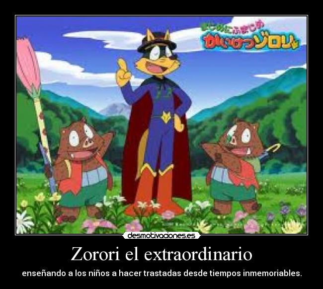 carteles zorori desmotivaciones