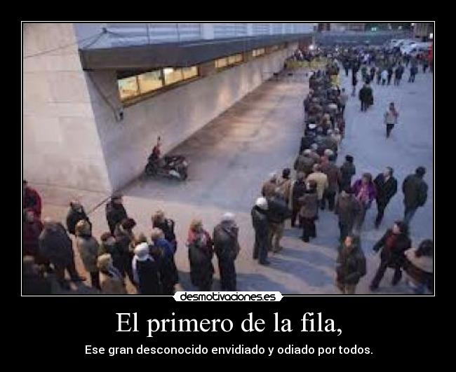 El primero de la fila, - 