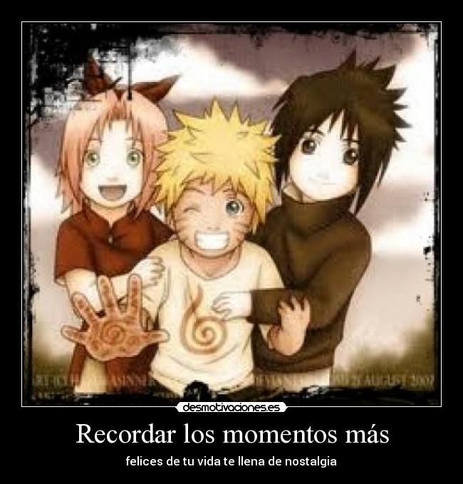 carteles sakura naruto sasuke desmotivaciones