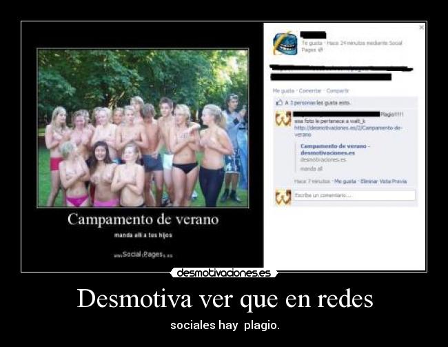 Desmotiva ver que en redes - sociales hay plagio.