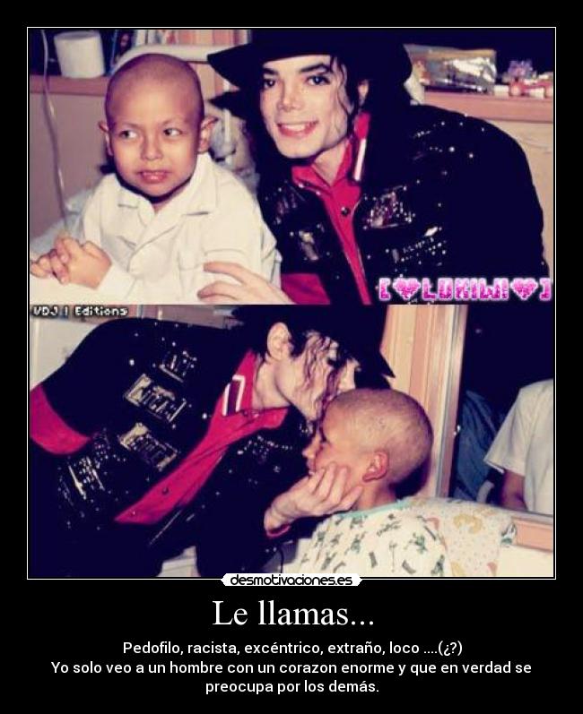 carteles michael jackson love you desmotivaciones