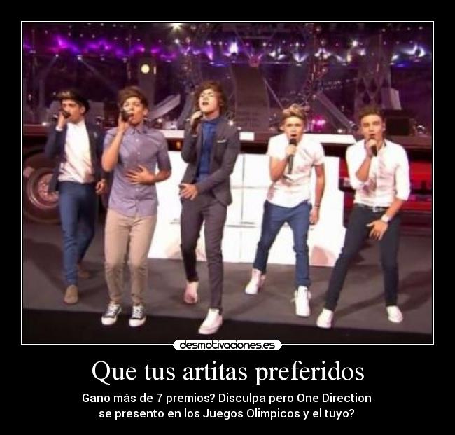 Que tus artitas preferidos -