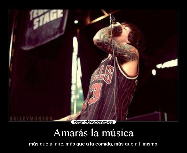 Amarás la música - 