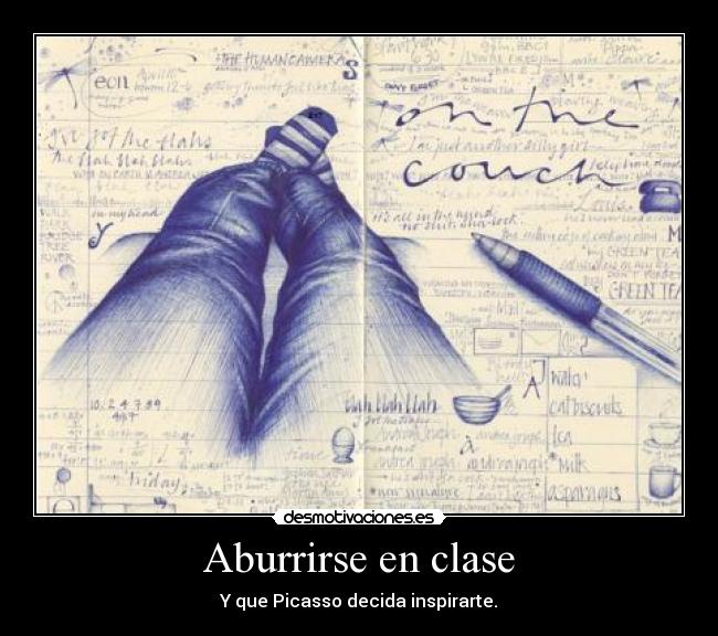 Aburrirse en clase -