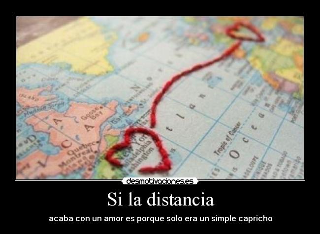 Si la distancia -