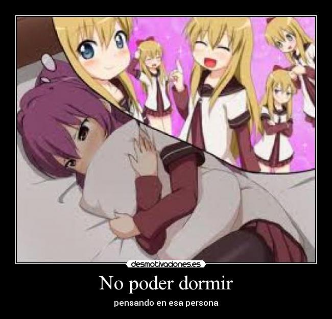 No poder dormir -