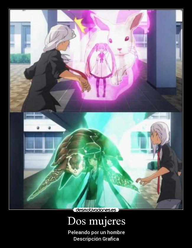 carteles dos mujeres peleando por hombre tortuga conejo desmotivaciones