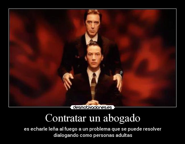 Contratar un abogado -