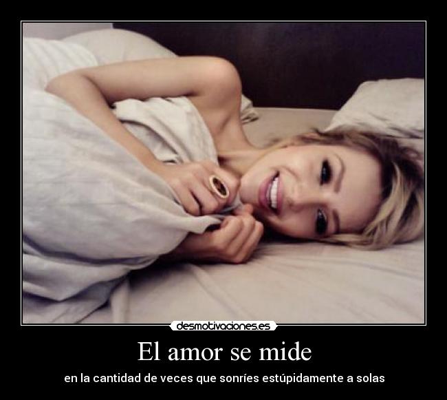 El amor se mide -