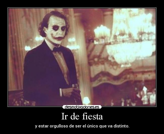 Ir de fiesta -