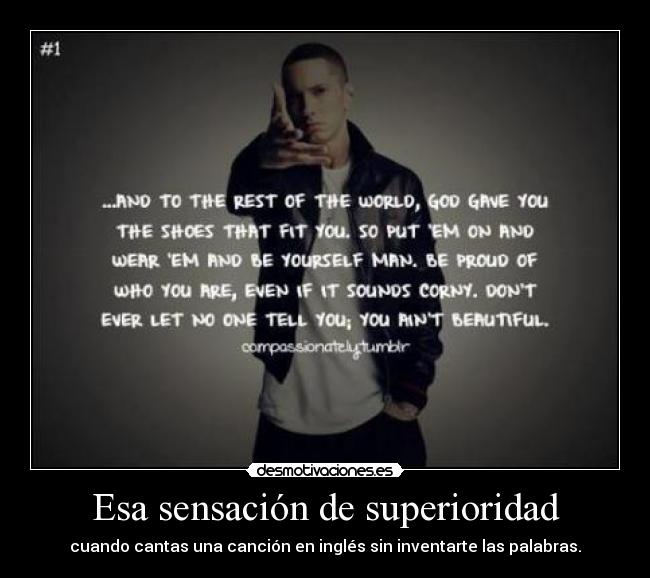 Esa sensación de superioridad - 