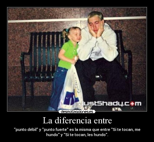 La diferencia entre - 