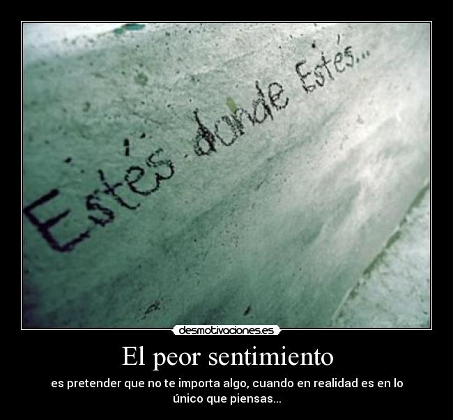 El peor sentimiento - 