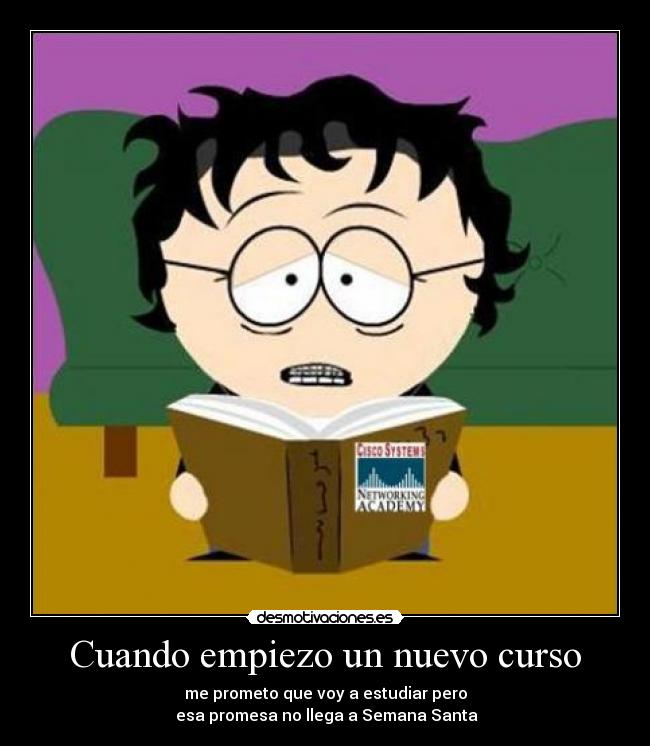 Cuando empiezo un nuevo curso - 