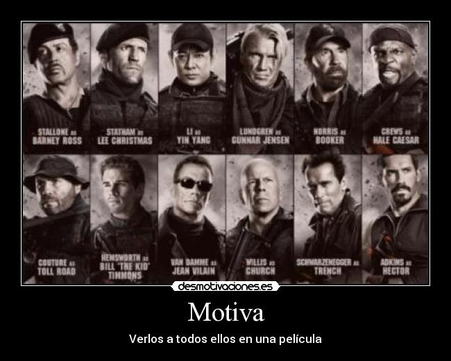 Motiva - Verlos a todos ellos en una película