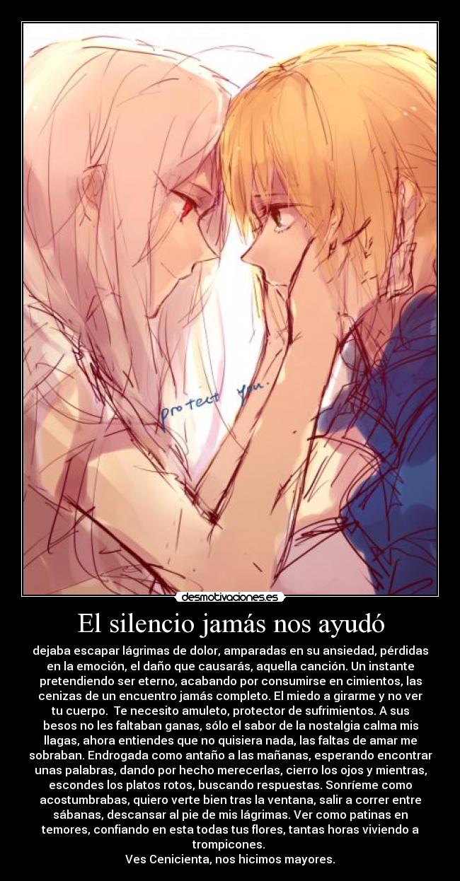 El silencio jamás nos ayudó -