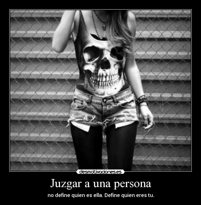 Juzgar a una persona -