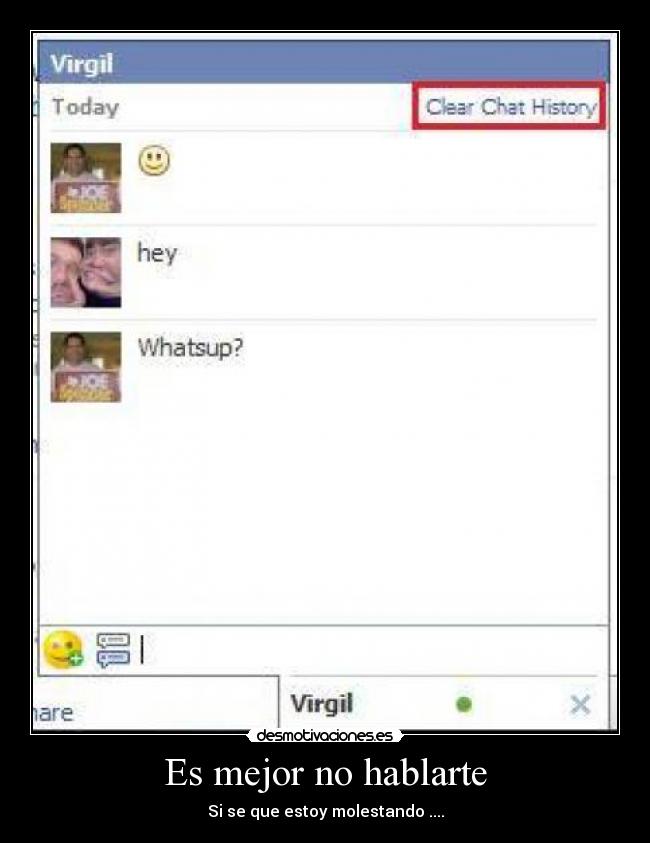 Es mejor no hablarte -