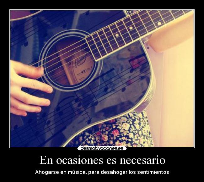 En ocasiones es necesario - 