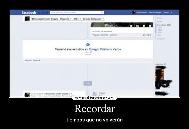 Recordar - tiempos que no volverán