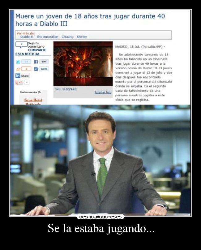 Se la estaba jugando... - 