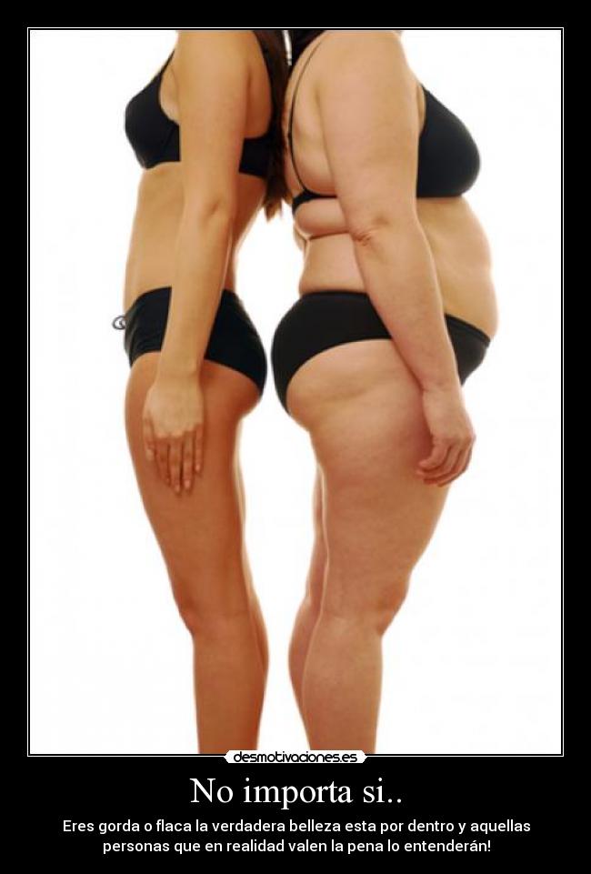 carteles gorda flaca desmotivaciones