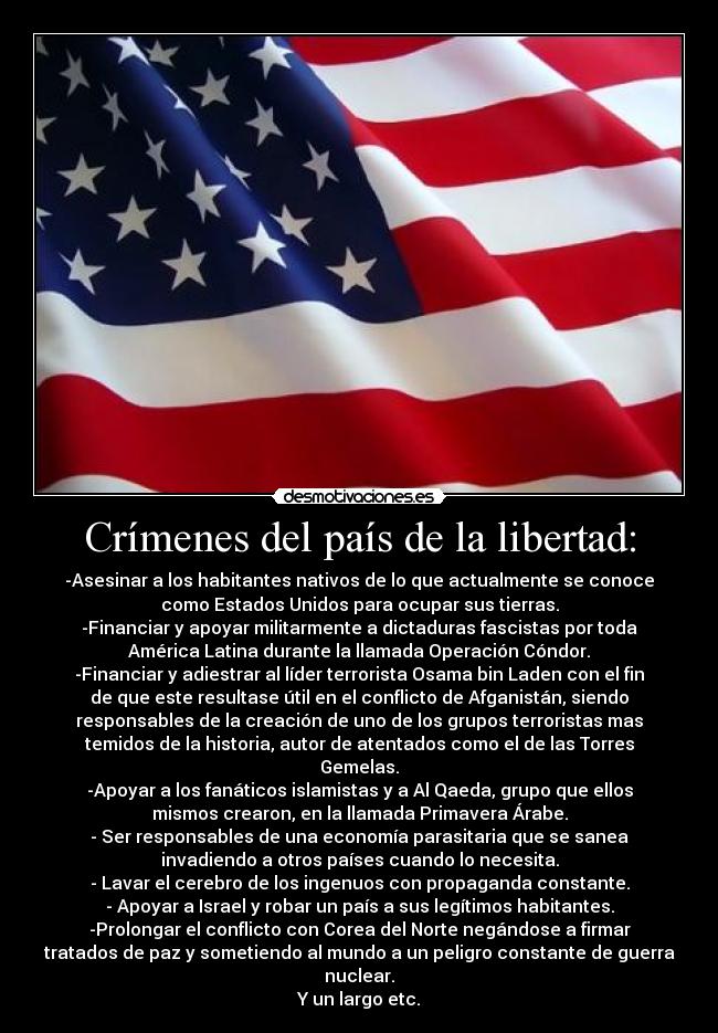 Crímenes del país de la libertad: -